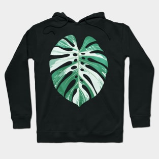 Monstera variegata leaf Hoodie